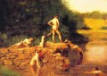 El pozo de natación Realismo Thomas Eakins desnudo